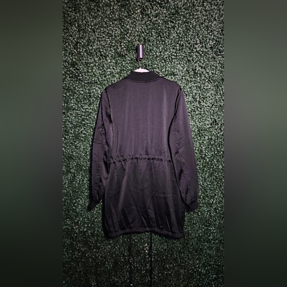 Men's Black Bomber Jacket - Picture 3 of 3